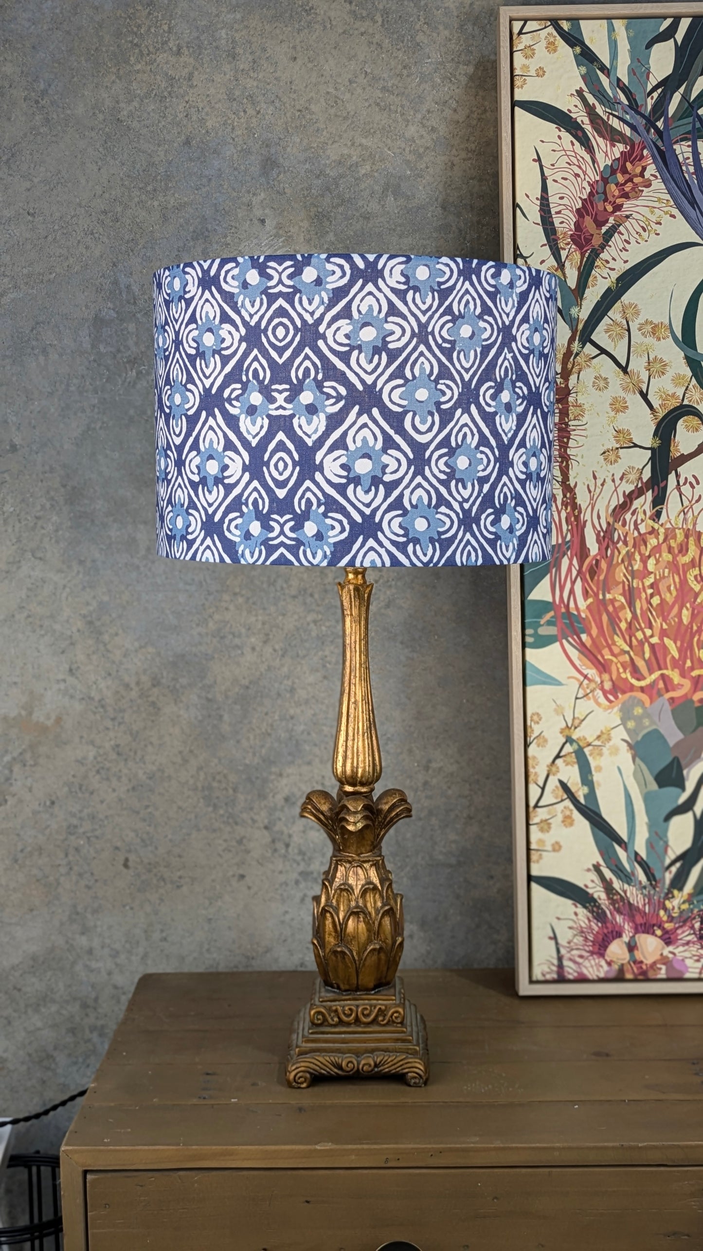 Amaya Indian Block Print Lampshade