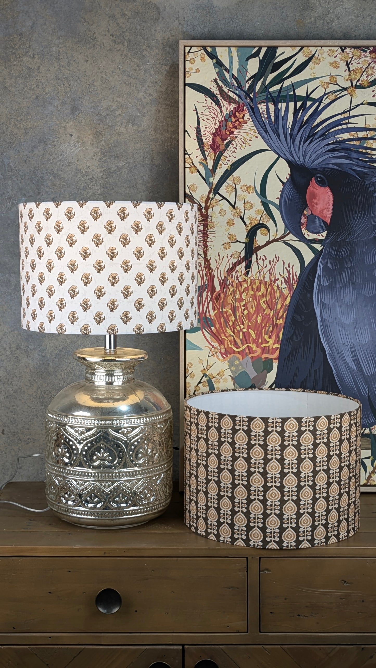 Ishani Indian Block Print Lampshade