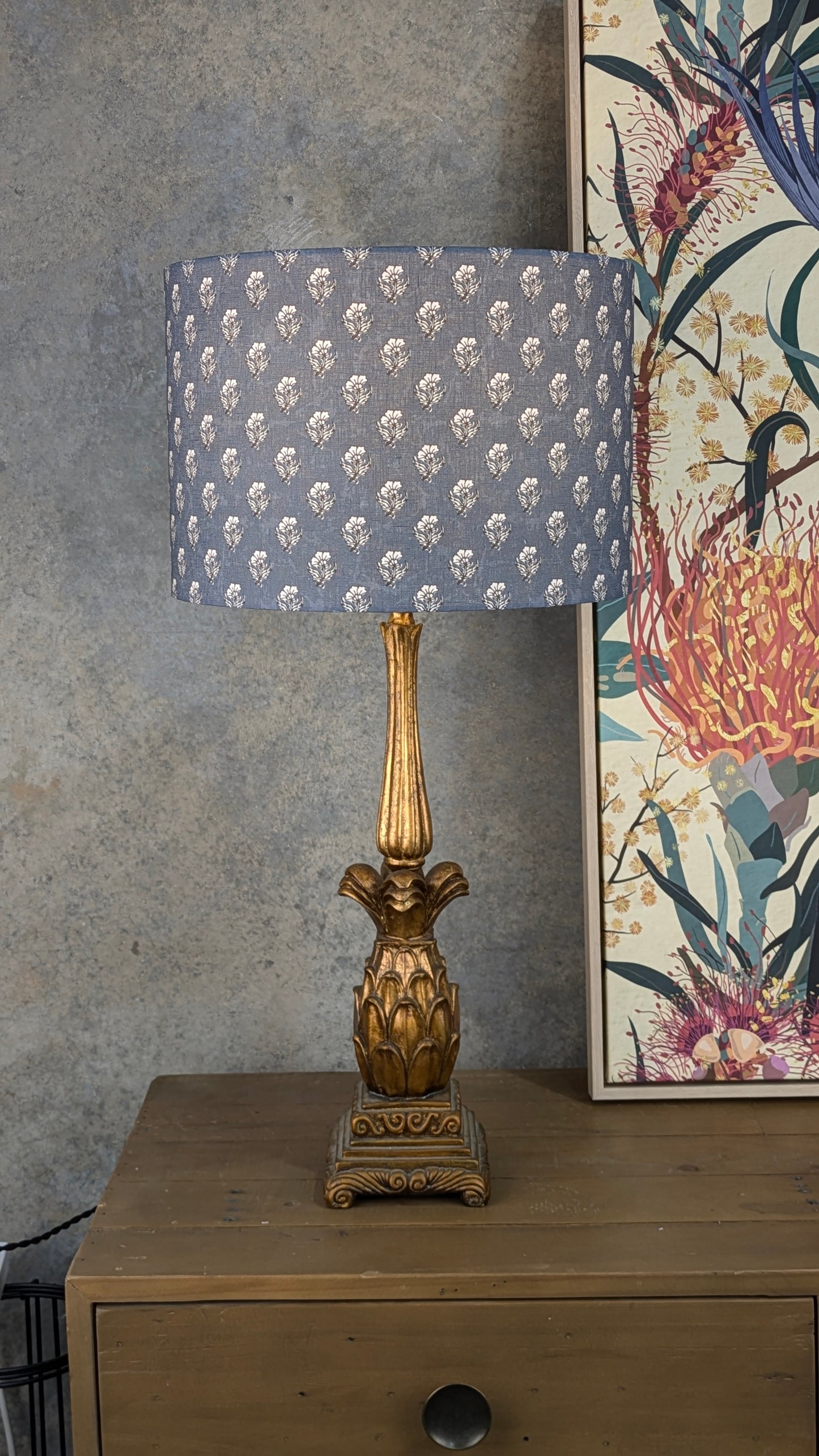 Aanya Indian Block Print Lampshade