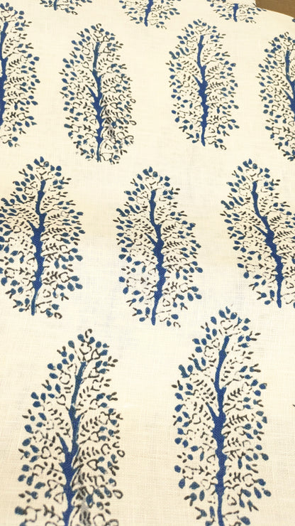 Pure linen - Lany Indian Block print fabric