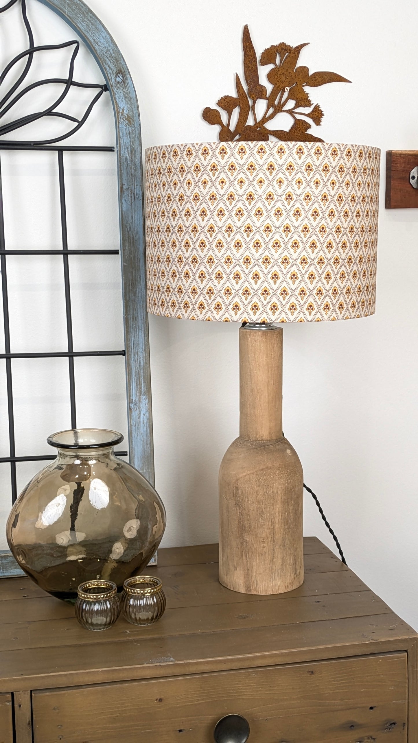 Diya Indian Block Print Lampshade