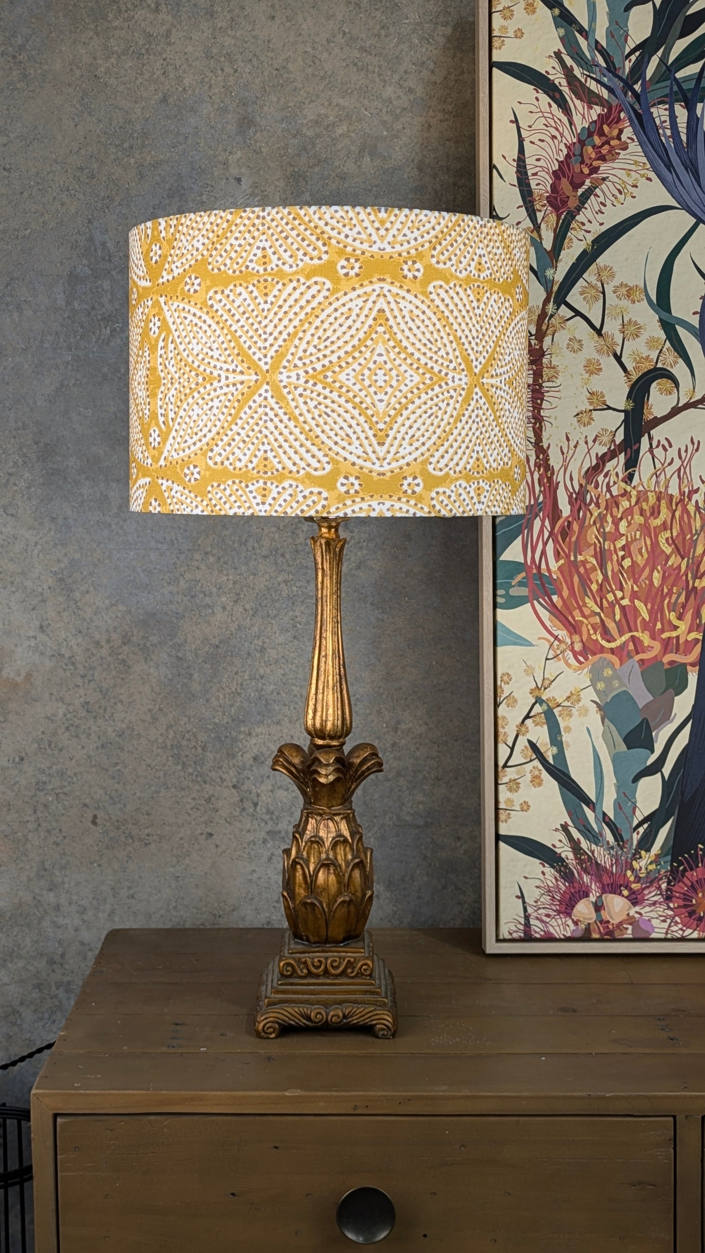 Leela Indian Block Print Lampshade
