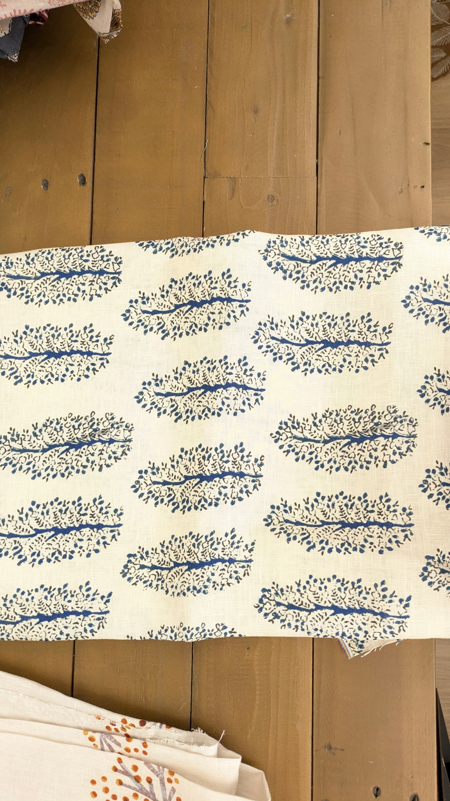 Pure linen - Lany Indian Block print fabric