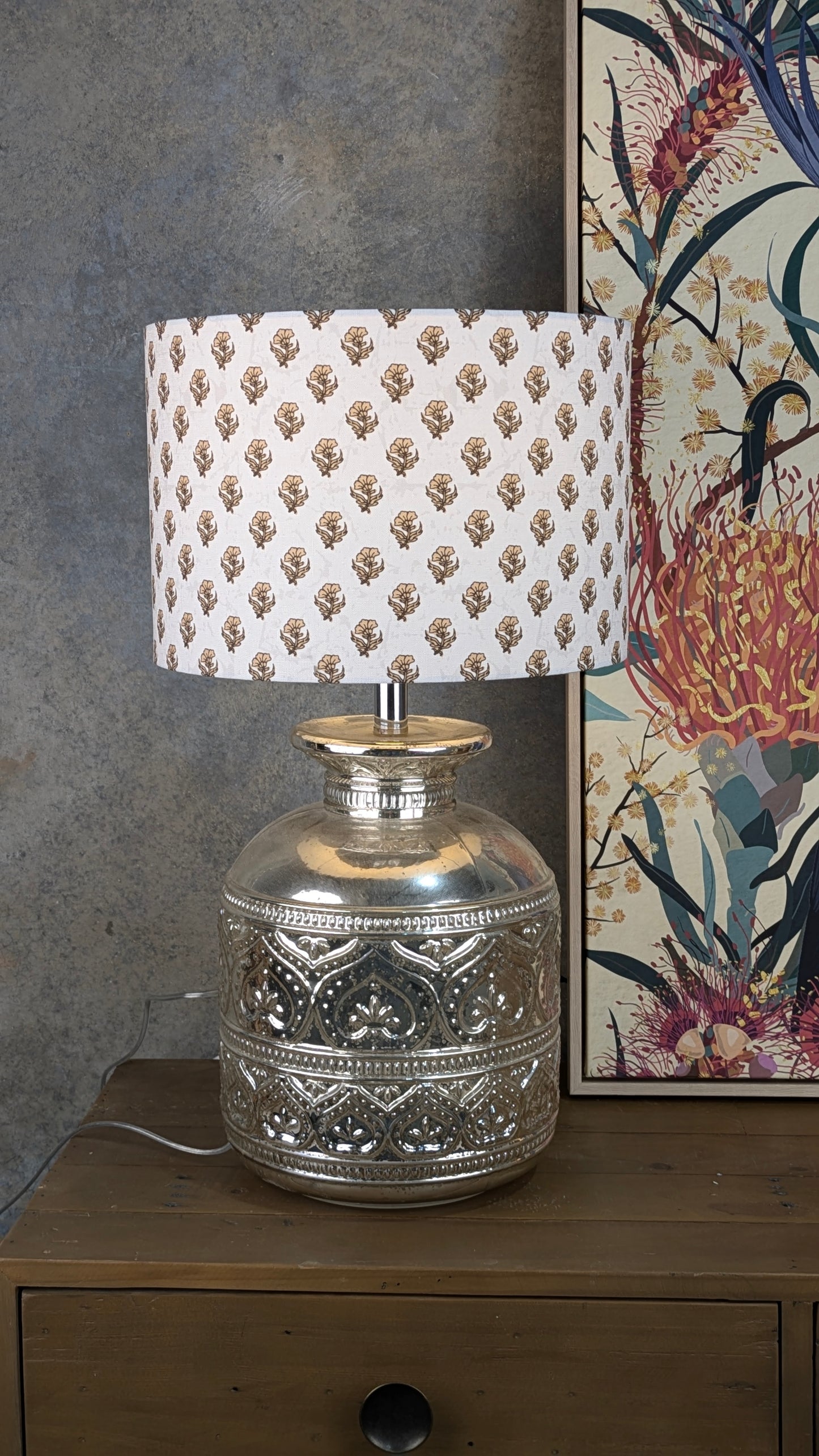 Ishani Indian Block Print Lampshade