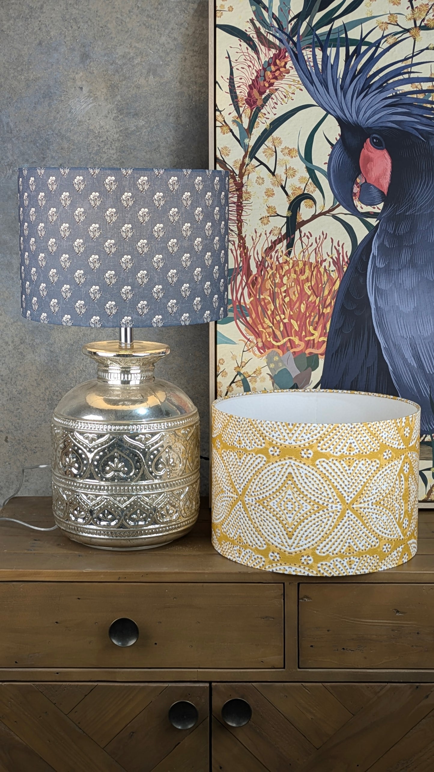 Aanya Indian Block Print Lampshade