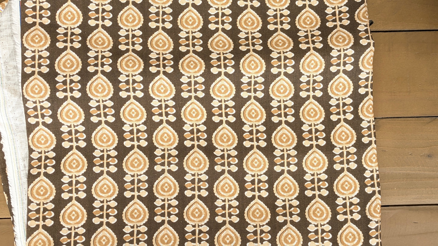 Pure linen - Bombay Indian Block print fabric