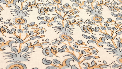 Pure linen - Hera Indian Block print fabric