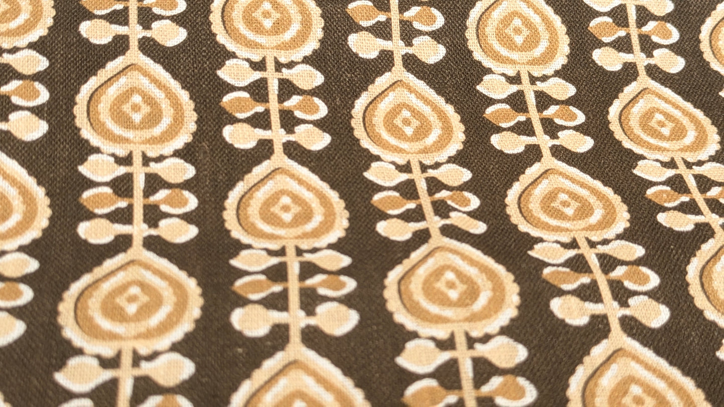 Pure linen - Bombay Indian Block print fabric