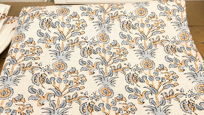Pure linen - Hera Indian Block print fabric
