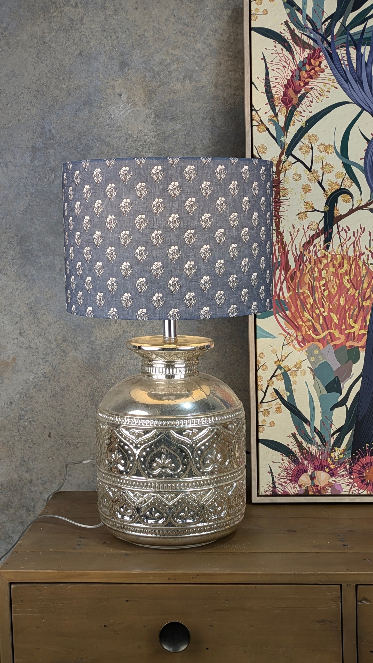 Aanya Indian Block Print Lampshade