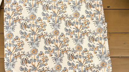 Pure linen - Hera Indian Block print fabric