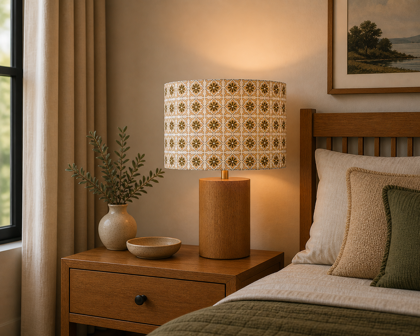 Siam Indian Block Print Lampshade