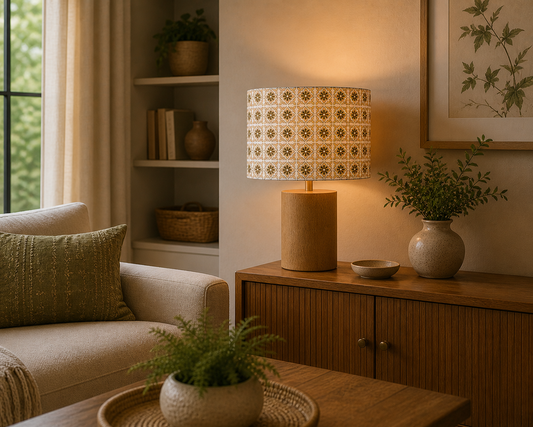 Siam Indian Block Print Lampshade