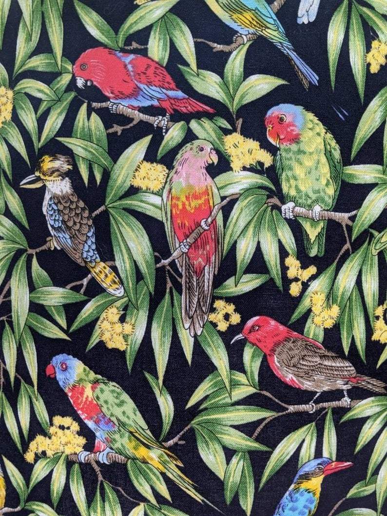 Native Birds Dark Navy Lamp shades