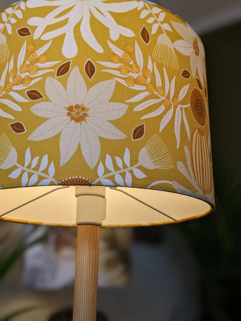 Native Flora Mustard Lampshade